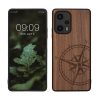 Kwmobile калъф за Xiaomi Poco F5, кафяв, дърво/силикон, 61661.01