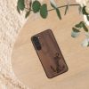 Kwmobile калъф за Samsung Galaxy S23 Plus, кафяв, дърво/силикон, 61686.04