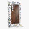 Kwmobile калъф за Samsung Galaxy S23 Plus, кафяв, дърво/силикон, 61686.04