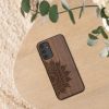 Kwmobile калъф за Samsung Galaxy A14 5G, кафяв, дърво/силикон, 60817.02