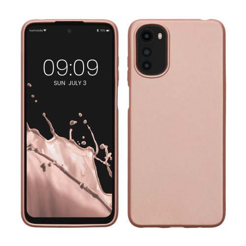 Kwmobile калъф за Motorola Moto E22/Moto E22i, розов, силиконов, 61682.31