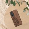 Kwmobile Кейс за Samsung Galaxy A54 5G, Кафяв, Дървен/Силиконов, 60799.06