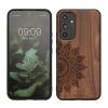 Kwmobile калъф за Samsung Galaxy A54 5G, кафяв, дърво/силикон, 60799.03