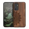 Kwmobile калъф за Samsung Galaxy A54 5G, кафяв, дърво/силикон, 60799.03
