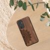 Kwmobile калъф за Samsung Galaxy A54 5G, кафяв, дърво/силикон, 60799.03