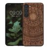 Kwmobile калъф за Samsung Galaxy S23 Plus, кафяв, дърво/силикон, 61686.03