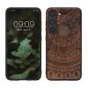Kwmobile калъф за Samsung Galaxy S23, кафяв, дърво/силикон, 61685.03