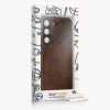 Kwmobile калъф за Samsung Galaxy S23, кафяв, дърво/силикон, 61685.03
