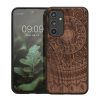 Kwmobile Кейс за Samsung Galaxy A54 5G, Кафяв, Дървен/Силиконов, 60799.04