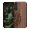 Kwmobile калъф за Samsung Galaxy S23 Plus, кафяв, дърво/силикон, 61686.01