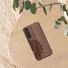 Kwmobile калъф за Samsung Galaxy S23 Plus, кафяв, дърво/силикон, 61686.01