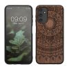 Kwmobile калъф за Samsung Galaxy A14 5G, кафяв, дърво/силикон, 60817.03