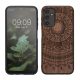 Kwmobile калъф за Samsung Galaxy A14 5G, кафяв, дърво/силикон, 60817.03