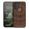 Kwmobile калъф за Samsung Galaxy A14 5G, кафяв, дърво/силикон, 60817.03