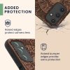 Kwmobile калъф за Samsung Galaxy A14 5G, кафяв, дърво/силикон, 60817.03