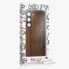 Kwmobile калъф за Samsung Galaxy S23, кафяв, дърво/силикон, 61685.02