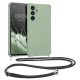 Kwmobile калъф с връзка за Samsung Galaxy A54 5G, светло зелен, силиконов, 60805.172