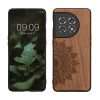 Kwmobile калъф за OnePlus 11, кафяв, дърво/силикон, 60791.02