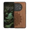Kwmobile калъф за OnePlus 11, кафяв, дърво/силикон, 60791.02