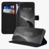 Kwmobile калъф за Motorola Moto G73, черен, текстил/силикон, 60833.73