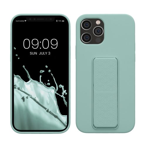 Kwmobile калъф за Apple iPhone 12/iPhone 12 Pro, светло зелен, силиконов, 58283.71