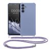 Kwmobile калъф с връзка за Samsung Galaxy A14 5G, син, силиконов, 60819.108