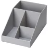 Organizator accesorii cafea Navaris, 4 compartimente, 25.4x16x12.3 cm, HIPS, gri, plastic