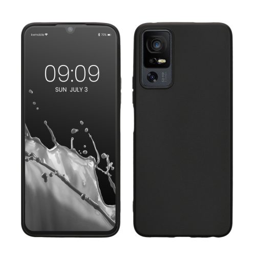 Kwmobile калъф за TCL 40 XL, черен, силиконов, 61718.47