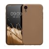 Kwmobile калъф за Apple iPhone XR, кремав, силиконов, 49983.246