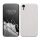 Kwmobile калъф за Apple iPhone XR, бял, силиконов, 49983.48