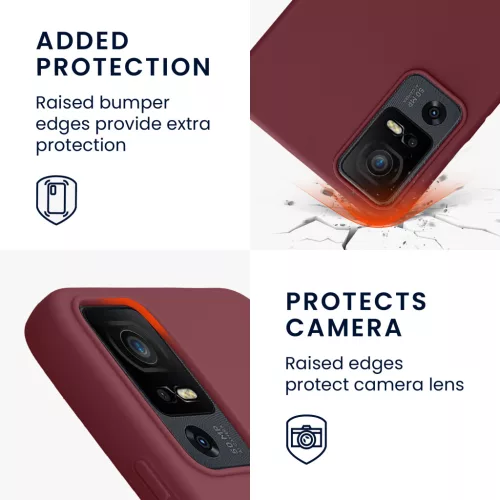 Kwmobile калъф за TCL 40 XL, лилав, силиконов, 61718.187