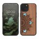 Kwmobile калъф за Apple iPhone 14, кафяв, дърво/силикон, 59124.06