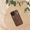 Kwmobile калъф за Apple iPhone 14, кафяв/многоцветен, дърво/силикон, 59124.05