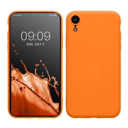 Kwmobile калъф за Apple iPhone XR, оранжев, силиконов, 49983.15