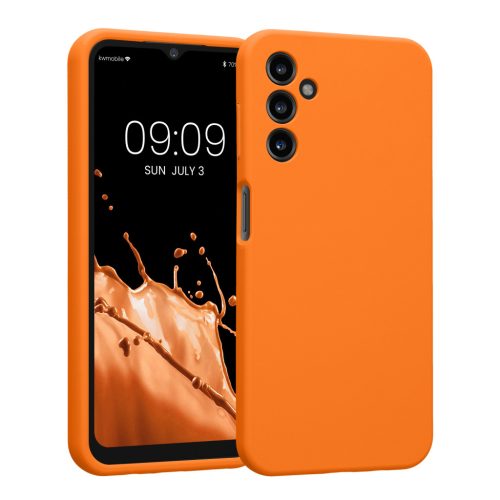 Kwmobile калъф за Samsung Galaxy A14 5G, оранжев, силиконов, 60808.15