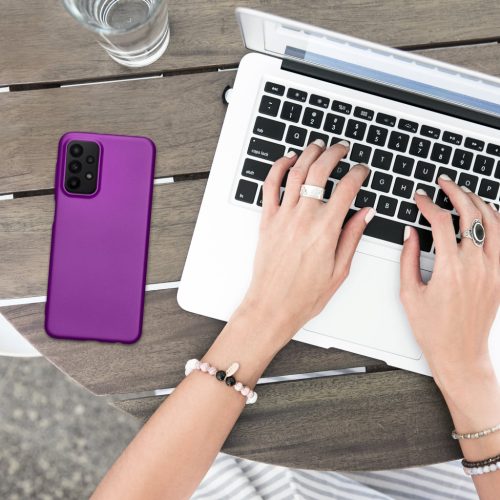 Kwmobile Кейс за Samsung Galaxy A23/Galaxy A23 5G, Лилав, Силиконов, 57955.24