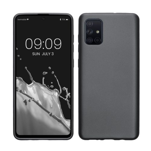 Kwmobile калъф за Samsung Galaxy A71, сив, силиконов, 51213.232