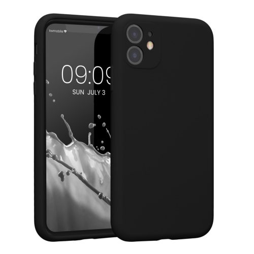 Kwmobile калъф за Apple iPhone 11, черен, силиконов, 59349.01