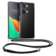 Kwmobile калъф с връзка за OnePlus Nord 3 5G, прозрачен/черен, силиконов, 61768.01
