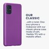 Kwmobile калъф за Samsung Galaxy A71, лилав, силиконов, 51213.24