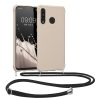 Kwmobile калъф с връзка за връзка за Huawei P30 Lite, кремав, силиконов, 52079.16