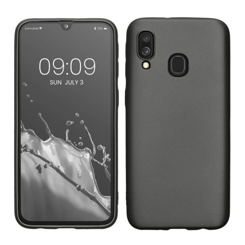 Kwmobile калъф за Samsung Galaxy A40, сив, силиконов, 48546.232