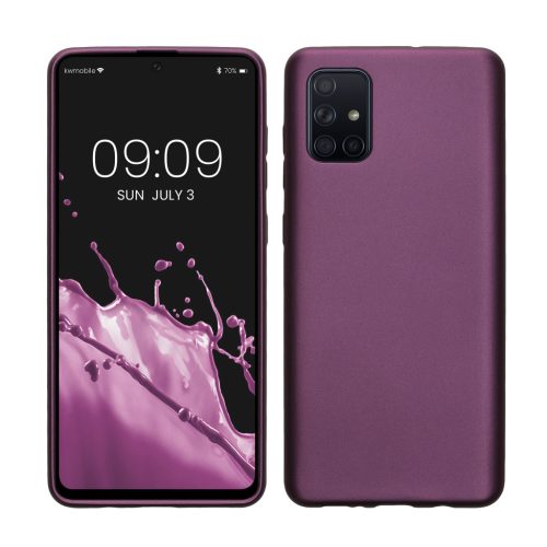 Kwmobile калъф за Samsung Galaxy A71, син, силиконов, 51213.23