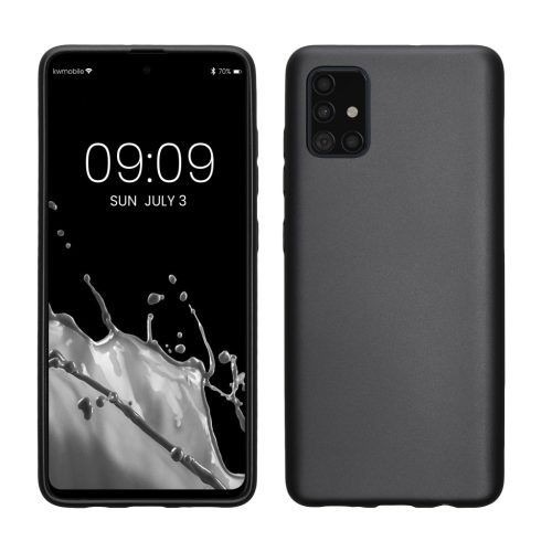 Kwmobile калъф за Samsung Galaxy A51, сив, силиконов, 51201.232