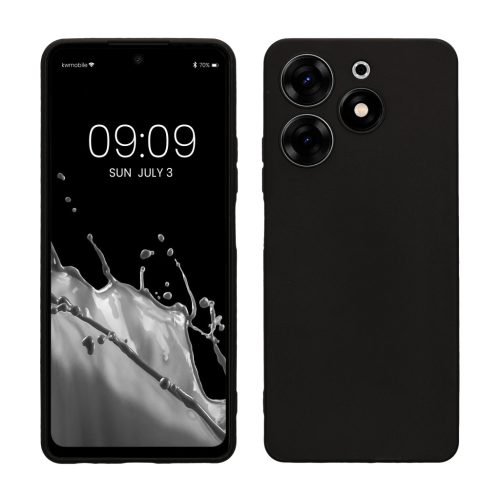 Kwmobile калъф за Tecno Spark 10 Pro, черен, силиконов, 61757.47
