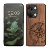 Kwmobile калъф за OnePlus Nord 3 5G, кафяв, дърво/силикон, 61771.01