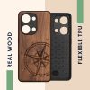 Kwmobile калъф за OnePlus Nord 3 5G, кафяв, дърво/силикон, 61771.01