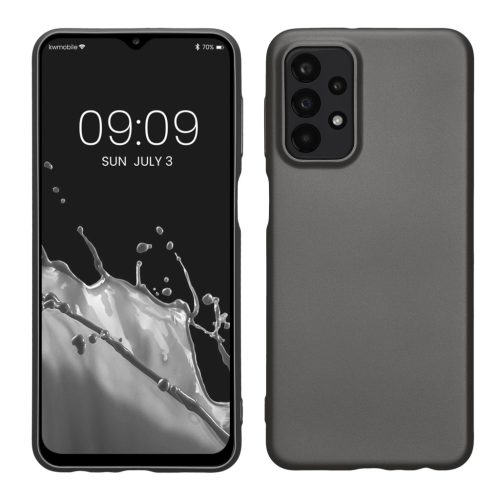 Kwmobile Кейс за Samsung Galaxy A23/Galaxy A23 5G, Сив, Силиконов, 57955.232