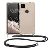 Kwmobile калъф с връзка за връзка за Google Pixel 4a, кремав, силиконов, 53842.16