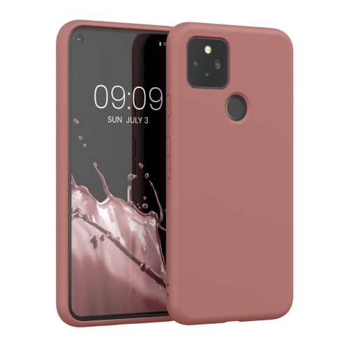 Kwmobile калъф за Google Pixel 5, розов, силиконов, 53778.193
